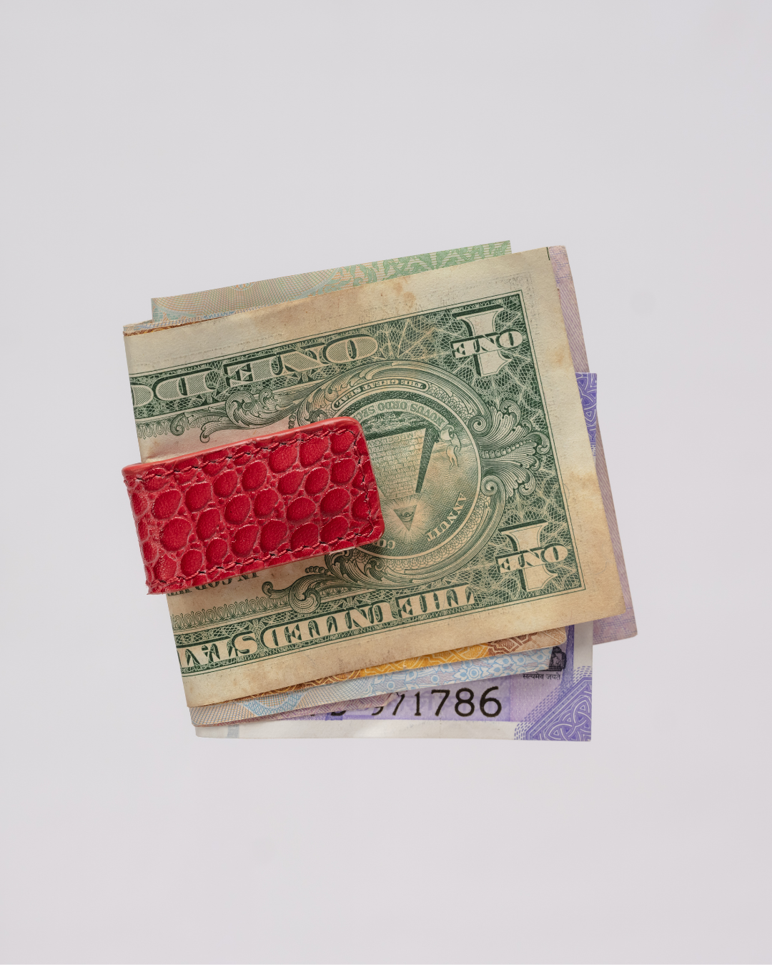The Axis Money Clip — Crimson Edition